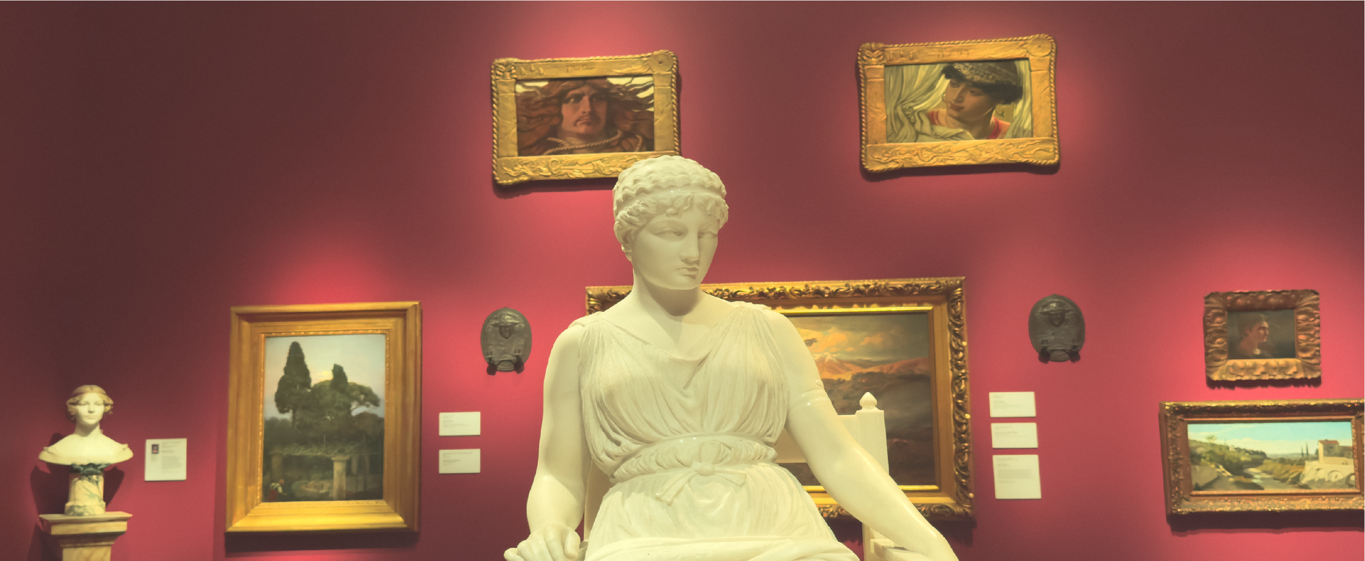 Museum Lady Background